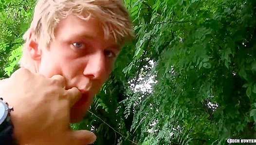 Czech Frat Boy Gets Pounded In The Woods - XXX Gay