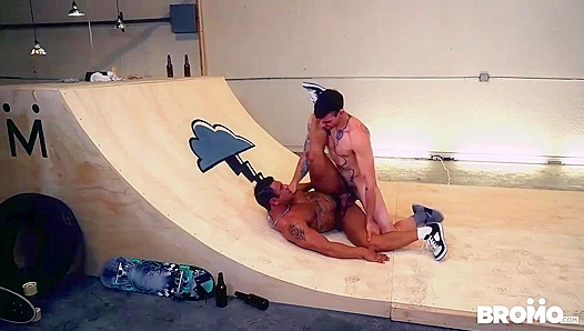 Rough Ride - Beefy Mexican Daddy Pounded by White Skater Boy