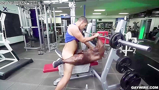 Leo Silva and Aaron Trainer - Vicious Gym Anal - Pound His Ass Hard