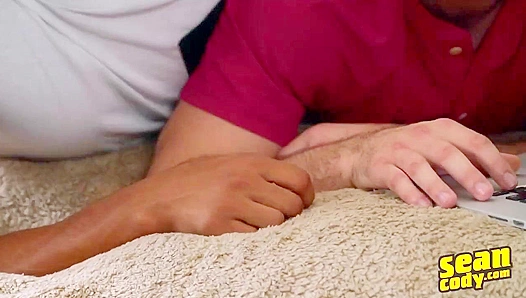 Randy's White Domination - Frizzy-Haired Ebony Twink Shane Submits