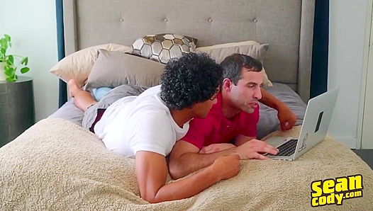 Randy's White Domination - Frizzy-Haired Ebony Twink Shane Submits