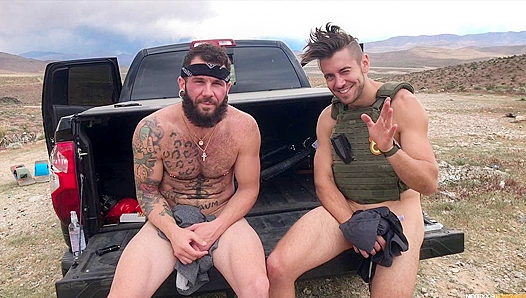 Gun-Loving Neighbors Dante and Johnny Fuck Outdoors