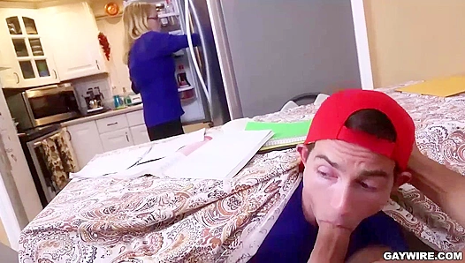 Stepdad and Stepson Sneak Away for a Secret Anal Session