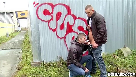 Martin Love and Johny Get Wild - EU Gay Sex Out In Public