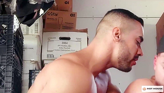 Arad Winwin Pounds His Twink Employee Zander Lane Hard at Home