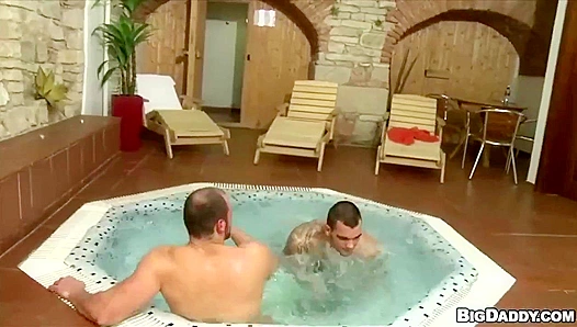 Tomm and James Steam Up the Spa With Hot Anal Action - Out In Public