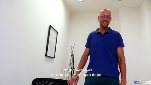 Hot Bald Twink Gets Fucked Hard at His Casting Audition - Dirty Scout
