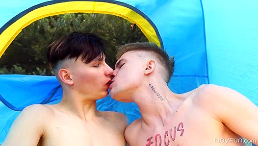 Max Gen Fucks Rimi Morty Hard in the Tent - Boyfun