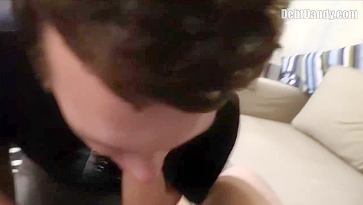 Skinny Twink Gets Facial After Intense POV Anal - Debt Dandy