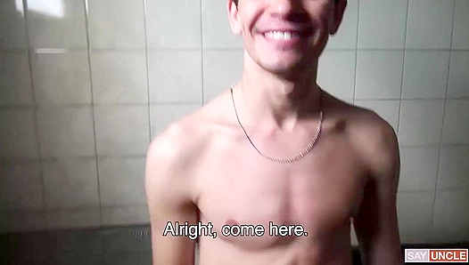 Skinny Lat twink Sebastian gets fucked by thick uncut cock - Latin Heat