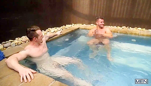 Jackson Cooper & Mason Max - Hot Tub Anal Driltdown