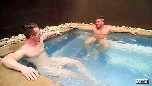 Jackson Cooper & Mason Max - Hot Tub Anal Driltdown