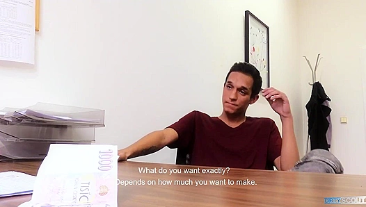 Slovakian Twink Gets Pounded Standing Doggy Style