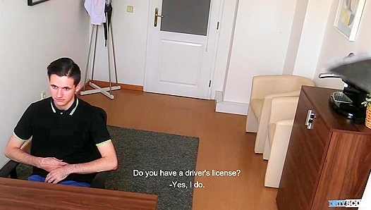 Clean-Cut Brunette Takes Bareback Cumshot -Dirty Scout