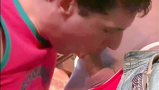 Thomas Dyk and Filip Dean Spit Roast Facial Frenzy - Gay XXX