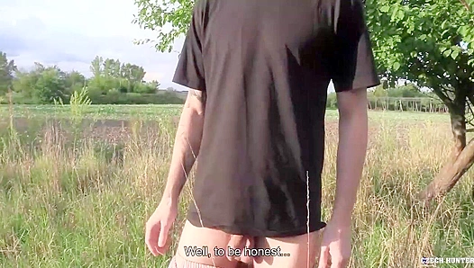 Curly-Haired Czech Hottie Gets Fucked Wild in the Field - XXX Gay