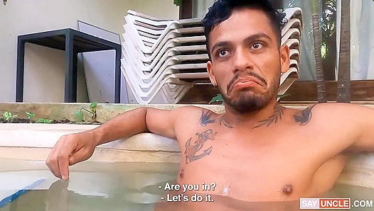 Ángel Rodríguez Rides Eman Black's Massive Cock - Latin Leche Heat