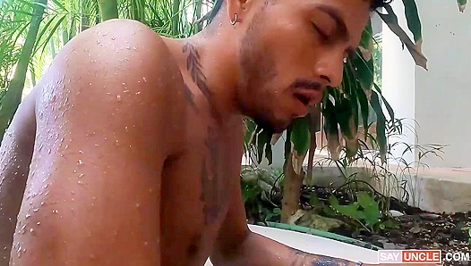 Ángel Rodríguez Rides Eman Black's Massive Cock - Latin Leche Heat