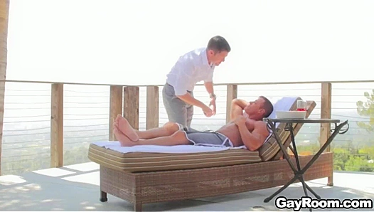 Hot Massage Turns into Wild Anal Sex with Boston Miles - GayRoom