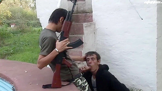 Gay XXX - Military Cock Slides Into Twink's Tender Butthole