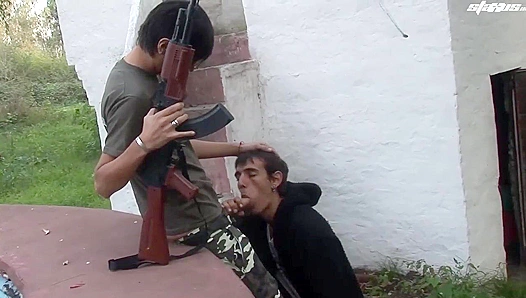 Gay XXX - Military Cock Slides Into Twink's Tender Butthole