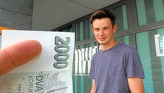 Prague Quickie - Busty Brunette Bottom Gets Fucked Hard - XXX Gay