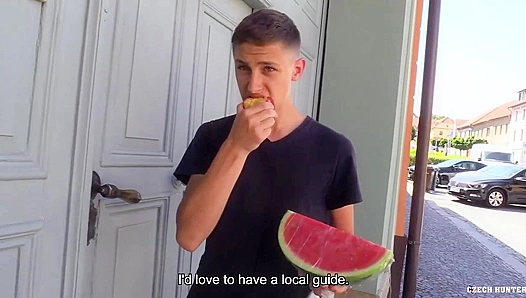 XXX Gay - Juicy Watermelon Fucks Amateur Ass