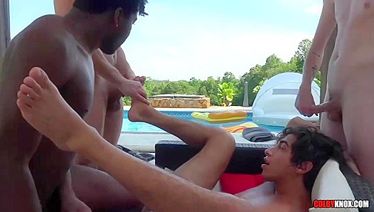 Poolside Passion - Calvin Banks & Colby Chambers Heat Things Up