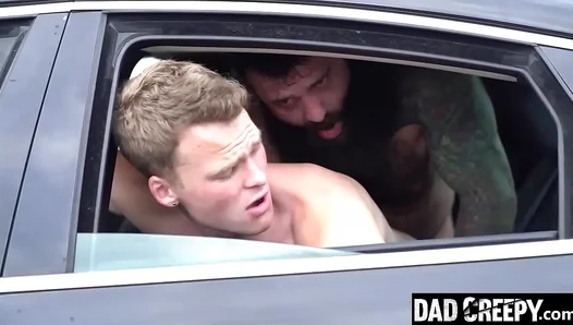 Markus Kage and Brent North Explore Taboo Pleasure in Car with StepSon