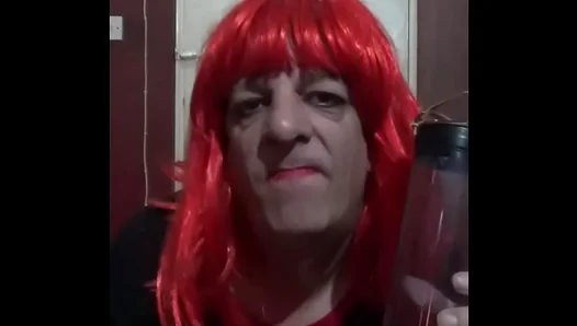 Mark Wright Eagerly Tries Pissing While Swallowing in Sizzling Bisexual Crossdress Scene