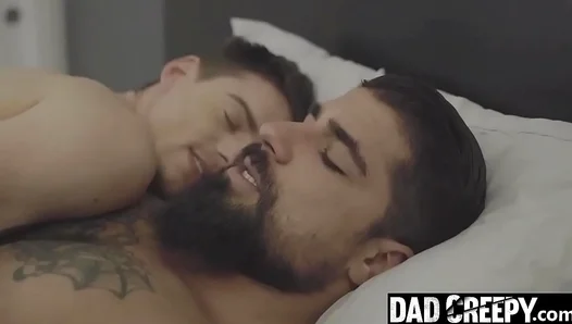 Muscle Step–Dad Barebacks Petite StepSon In Intense Taboo Session