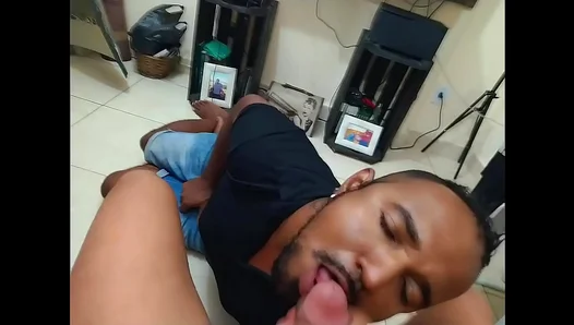 LEKE’s Gifted Dick Gets Sucked By Amateur Street Find In Intense Interracial Blowjob Session