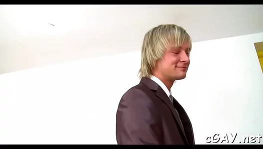 Muscular Hunk Drills Straight Guy's Ass With Dildo In Hardcore Anal Session