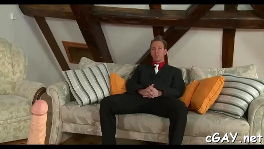 Muscle Hunk Takes Charge in Explicit Anal Loving Act With Straight Guy