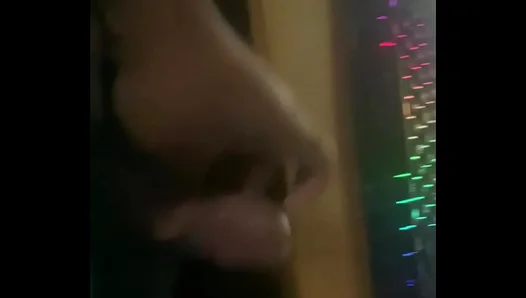 Aggressive Jerking Leads to Intense Gay Solo Cum Session