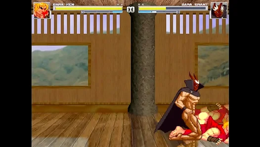 Ken Takes On Grant in Intense MUGEN Yaoi Gay Sex Battle