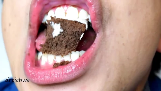 Two Hunks Savor Delicious Black Cupcakes In Mouth–Watering Gay Food Fetish Scene