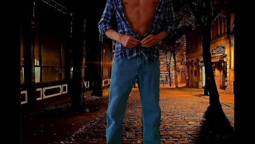 Amateur Gay Strip Tease: Sexy Undressing Reveals Hard Dick –