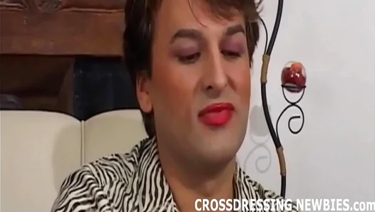 Skinny Twink 18+ Gets Hard in Lingerie Fetish Masturbation Scene