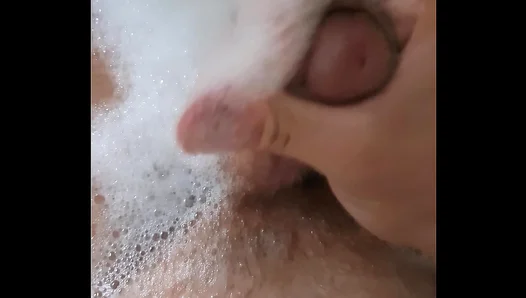 Gay Men Masturbate and Cum in Sensual Bathtub Play Session