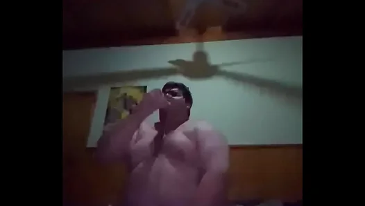 Chubby Chub Gags on Dildo in Intense Solo Masturbation Scene