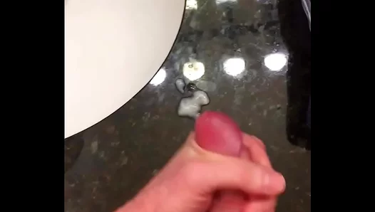 Huge Cock Oozes Cum In Morning Bathroom Gay Scene