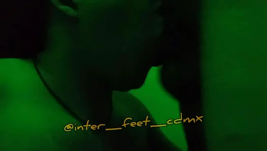 Amateur Teen 18+ Gives Sensual Blowjob in Club Antifaz Zona Rosa