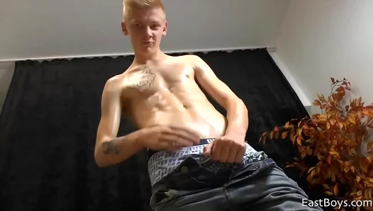 Cute European Teen 18+ Michael Shines in Exclusive Slim Twist Casting Session