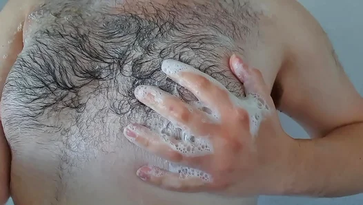 Wet and Soapy: Chubby Guys Get Steamy in the Shower