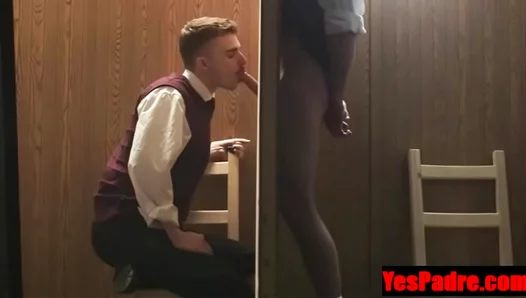 YesPadre: Priest and Smooth Twink 18+ Engage in Kinky Church Fetish Act