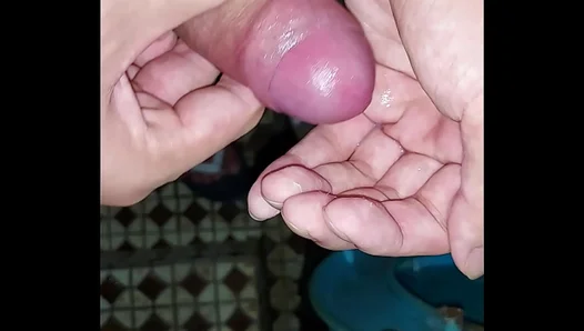 SoloBoy 18+ Jerks Off to Explosive Orgasm in Bathroom Cum Session