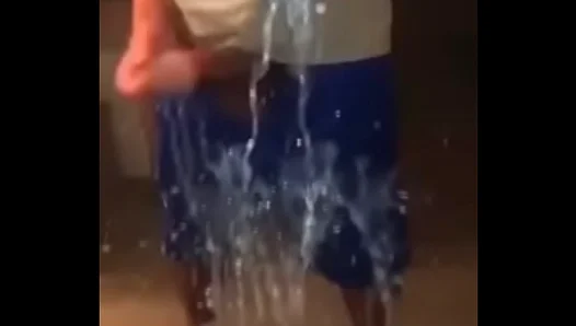 Guy Shoots Cum Ropes on Mirror in Intense Jerk Off Session