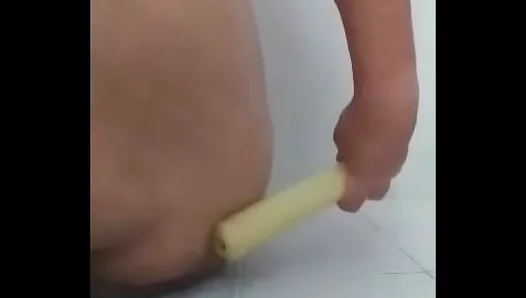 SoloBoy 18+ Prepares for Bath with Dildo in Gay Amateur Anal Fun ––