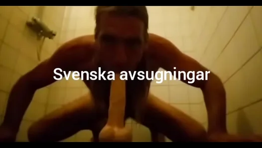 Horny Swedish Guy Gives Intense Blowjob With Dildo Action